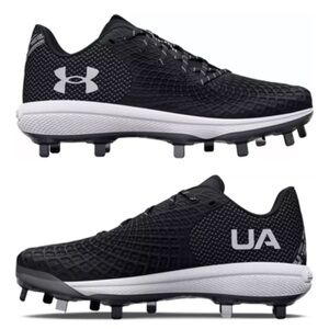 Under Armour Glyde 2 MT Molded Softball Cleats Women's 8 Black Athletic Metal